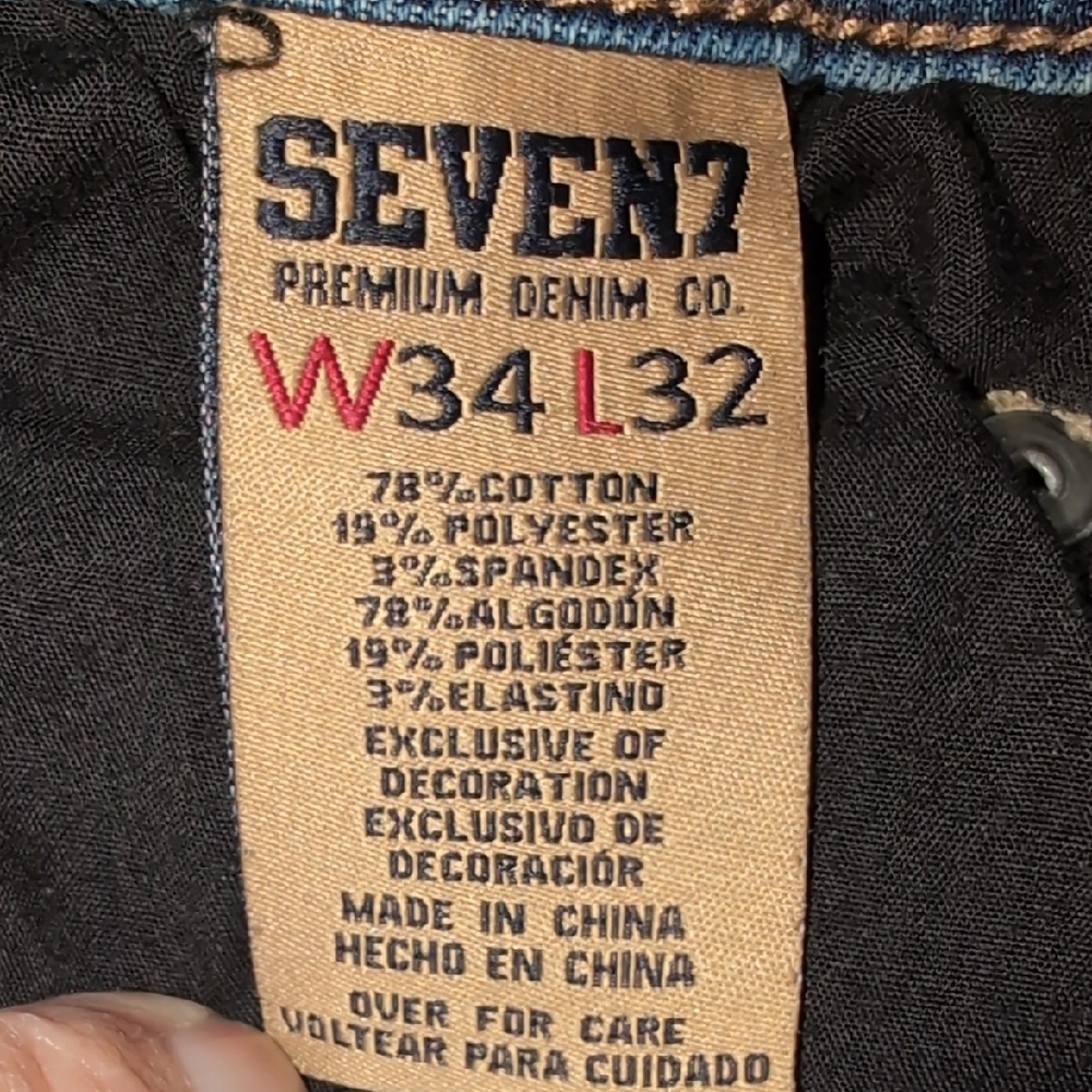 🥳Host Pick🎊 Seven7 Men's Classic Blue Straight Leg Jeans - Picture 9 of 11